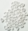 50 10x8mm Transparent Crystal Leaf Beads